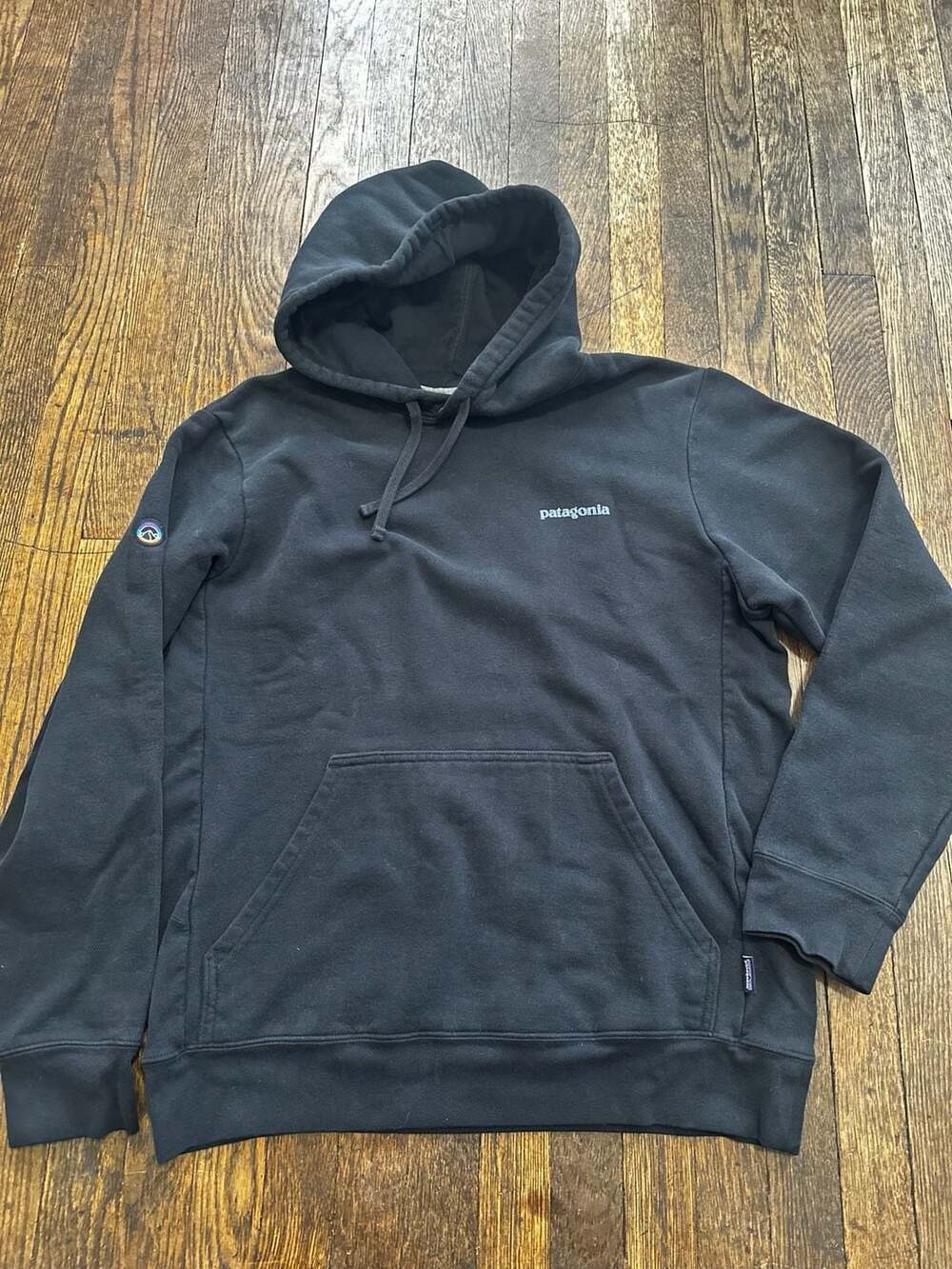 Patagonia Uprisal Logo Hoodie Black Size Women's Large / Men's Medium